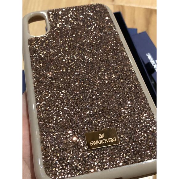 Swarovski GLAM ROCK SMARTPHONE IPHONE XS MAX Case In Rose Gold - Picture 7 of 10